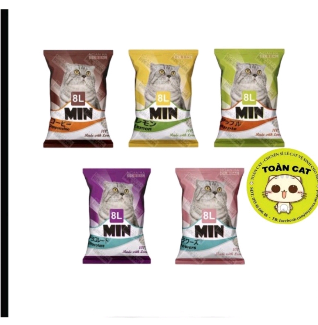 Cát Min 8L cho mèo - Cát vệ sinh cho mèo công nghệ Nhật Bản