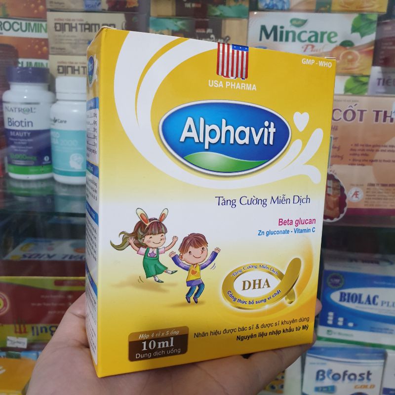 Alphavit tăng cường miễn dịch cho bé hộp 20 ống