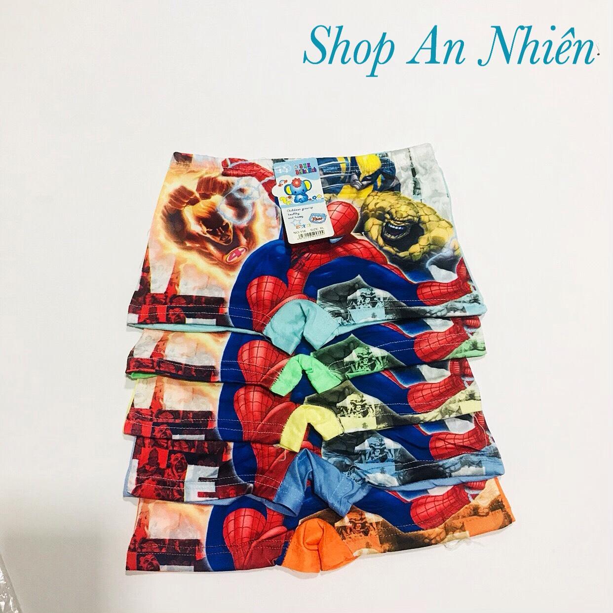 Combo 5 quần lót người nhện bé trai 10-25kg