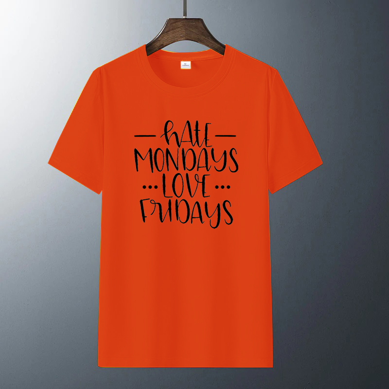 [HCM]Áo thun nam in hình HATE MONDAY LOVE FRIDAY KM501 nhiều màu thời trang Everest