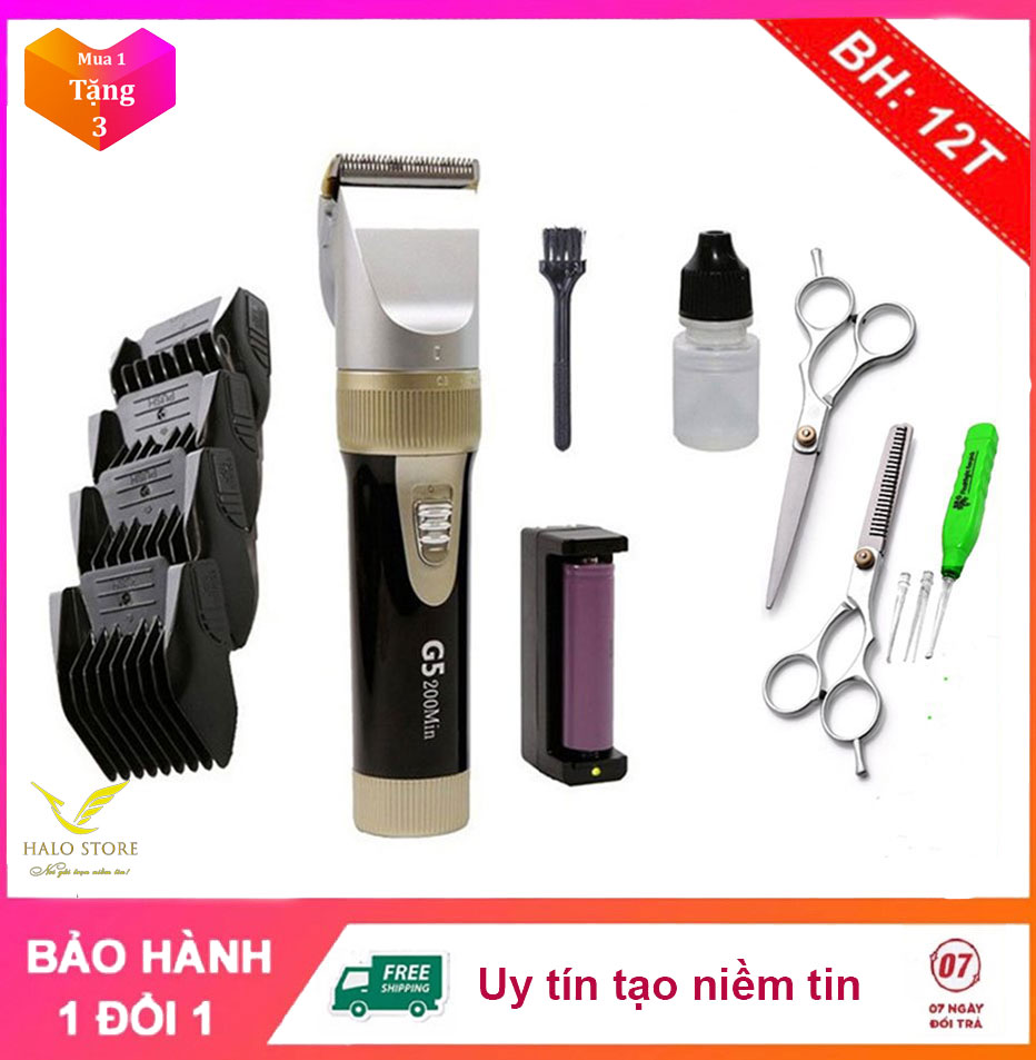 Tông đơ cắt tóc chuyên nghiệp kato g5 tặng kèm nhiều quà tặng theo tùy chọn