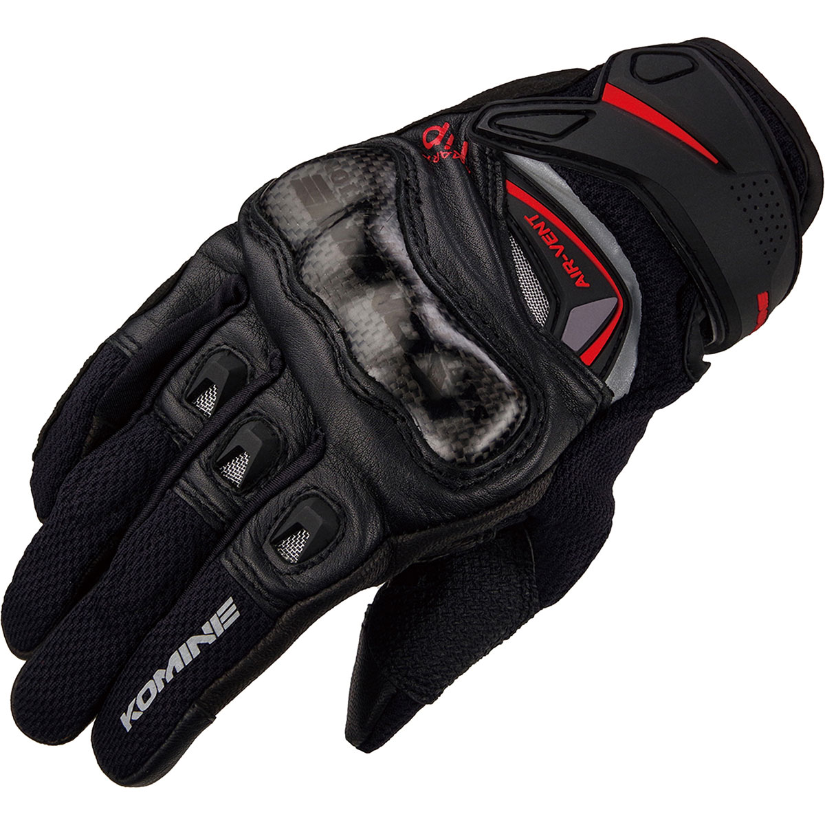 [Motoworld Phân Phối] Găng Tay Komine GK-224 Carbon Protect Leather Mesh