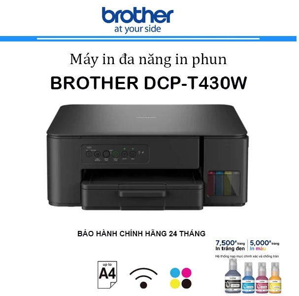 Brother DCP-T420W - Máy In Phun Màu Đa Năng, In Ấn Nhanh Chóng