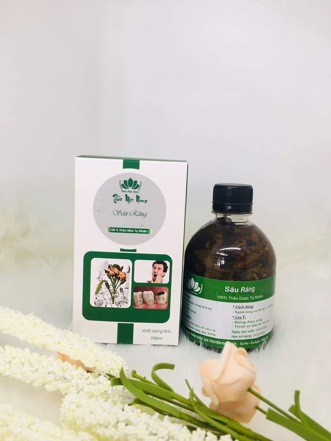 Hỗ trợ khắc phục sâu răng thảo mộc nam