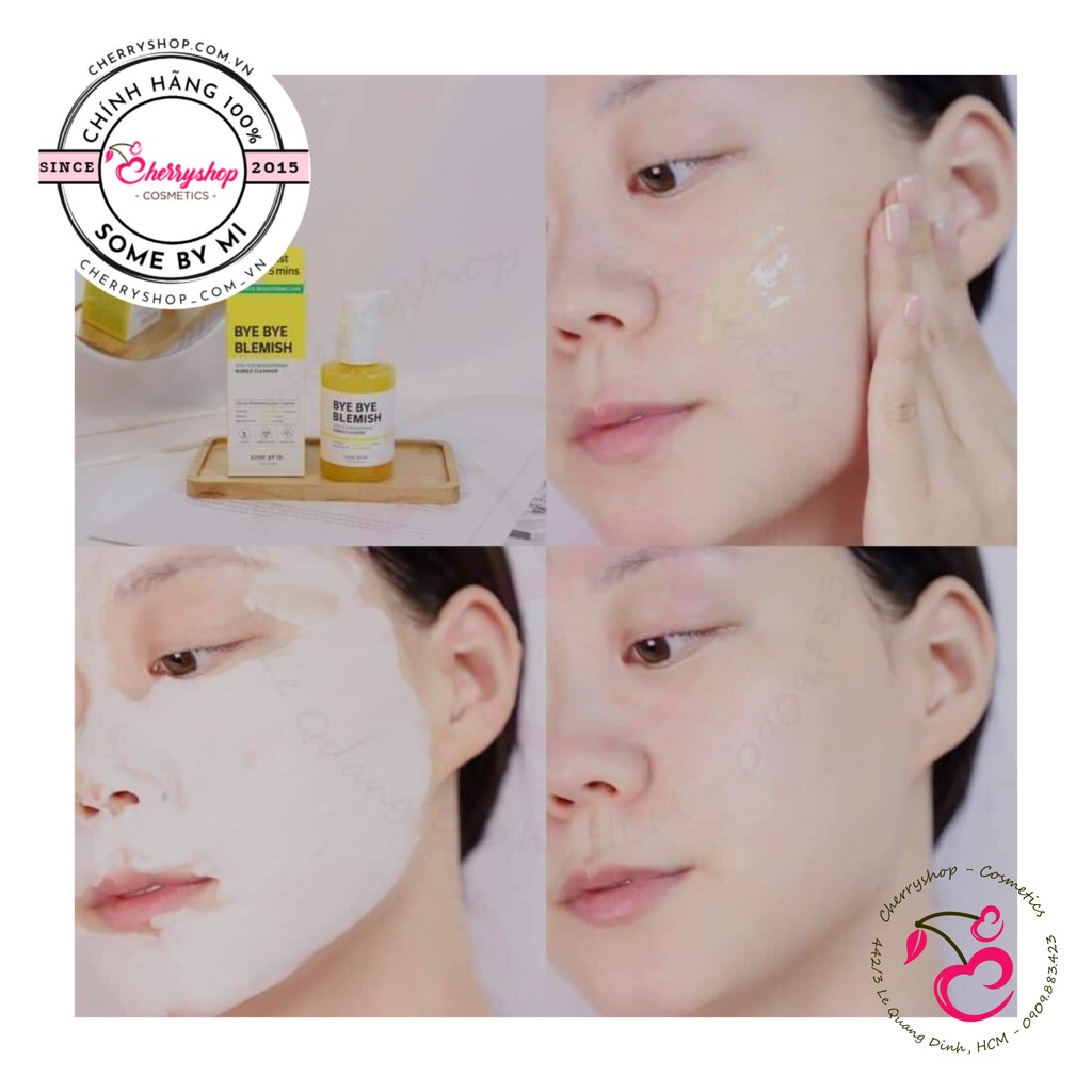 💥🍒Sữa Rửa Mặt Sủi Bọt Some By Mi Bye Bye Blemish Bubble Cleanser