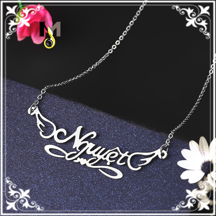 [Tặng hộp quà xinh] DÂY CHUYỀN INOX TÊN NGUYỆT, VÒNG CỔ CHỮ NGUYỆT - Sáng đẹp, không đen, không rỉ (Chất liệu inox cao cấp)