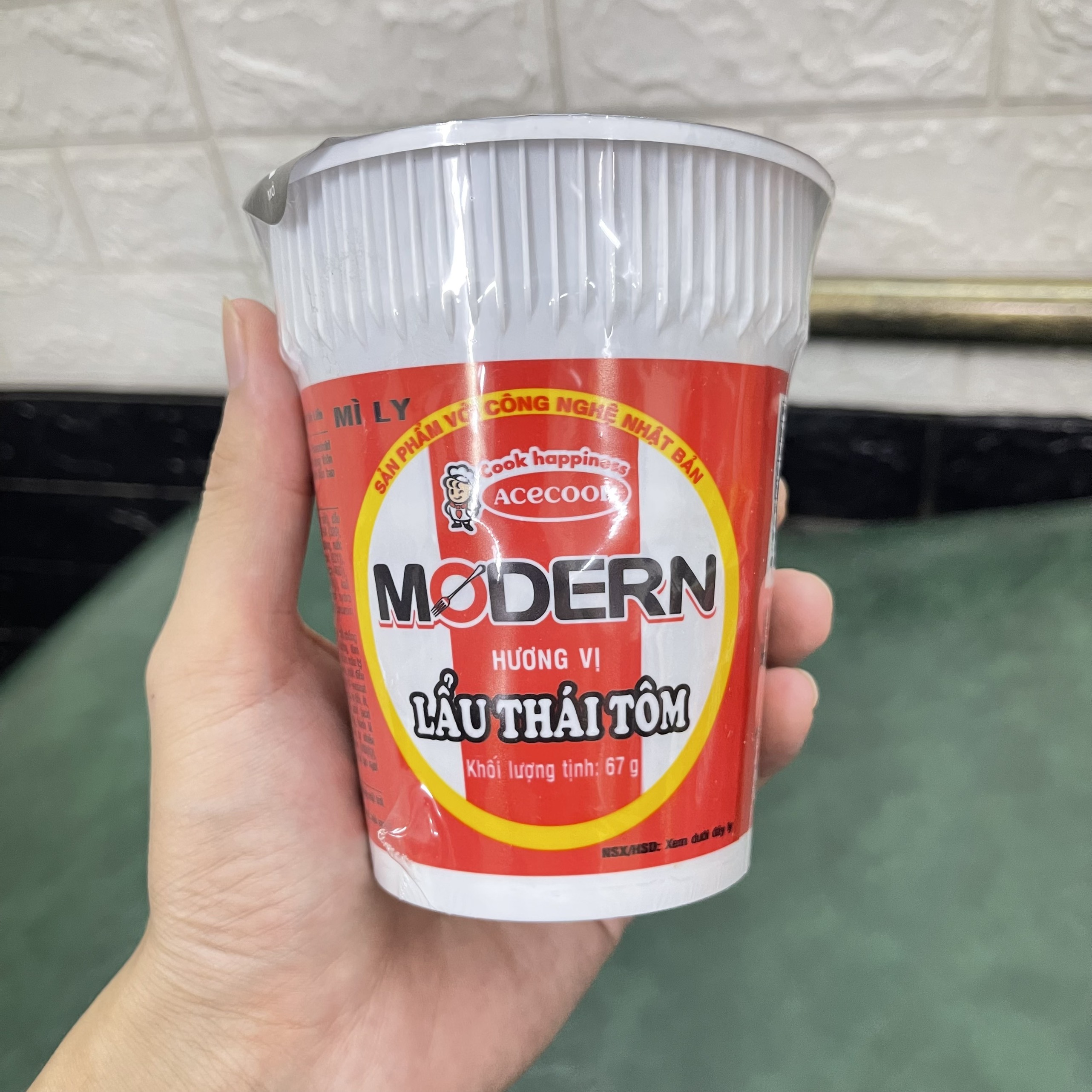 Combo 5 mì ly modern hương vị lẩu thái tôm 65g