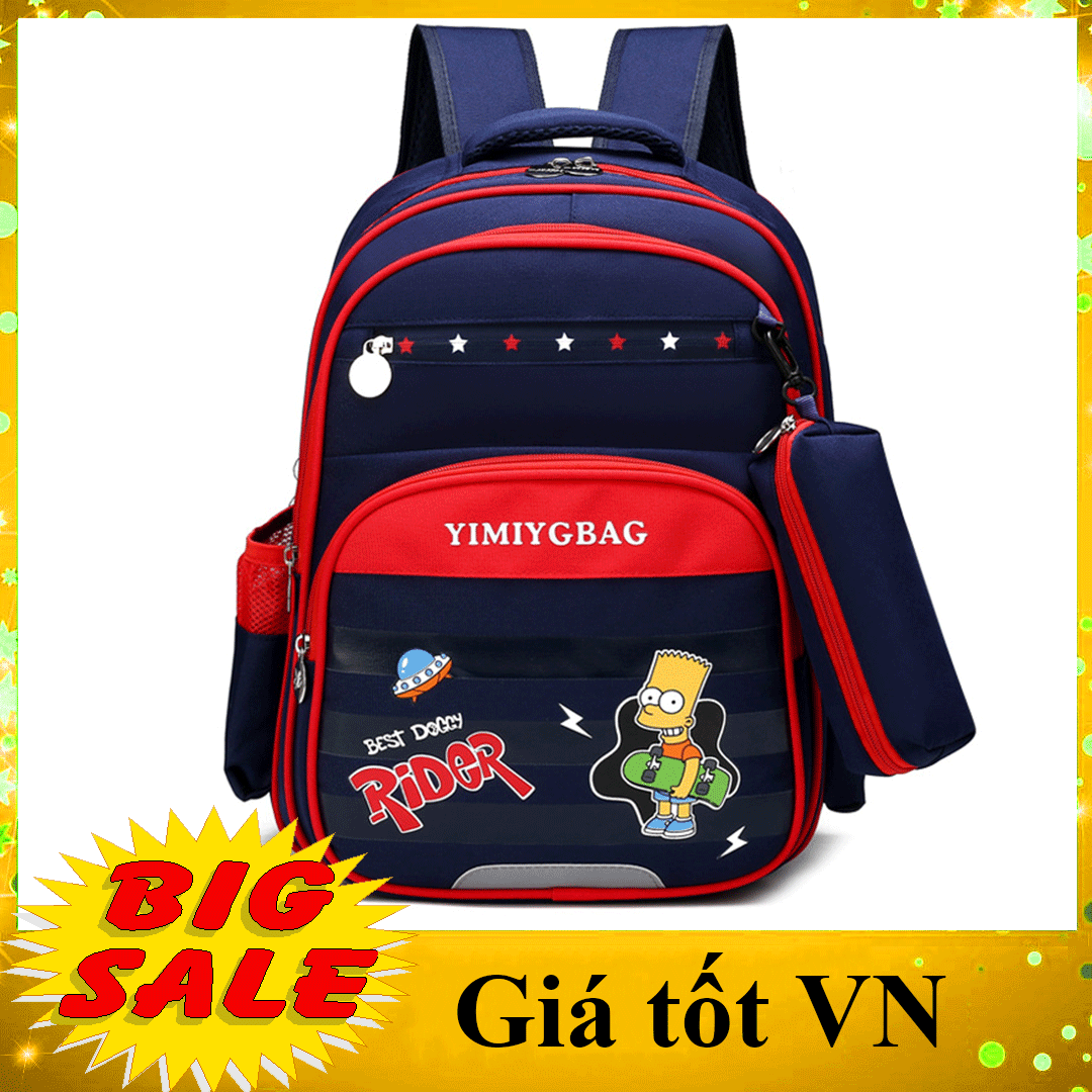 [HÀNG ĐẸP- LỚP 3-9] Balo đi học cho bé trai, bé gái cấp 1, cấp 2, cặp sách học sinh có kèm túi bóp đựng dụng cụ học tập hình hoạt hình siêu đẹp- GIÁ TỐT VN