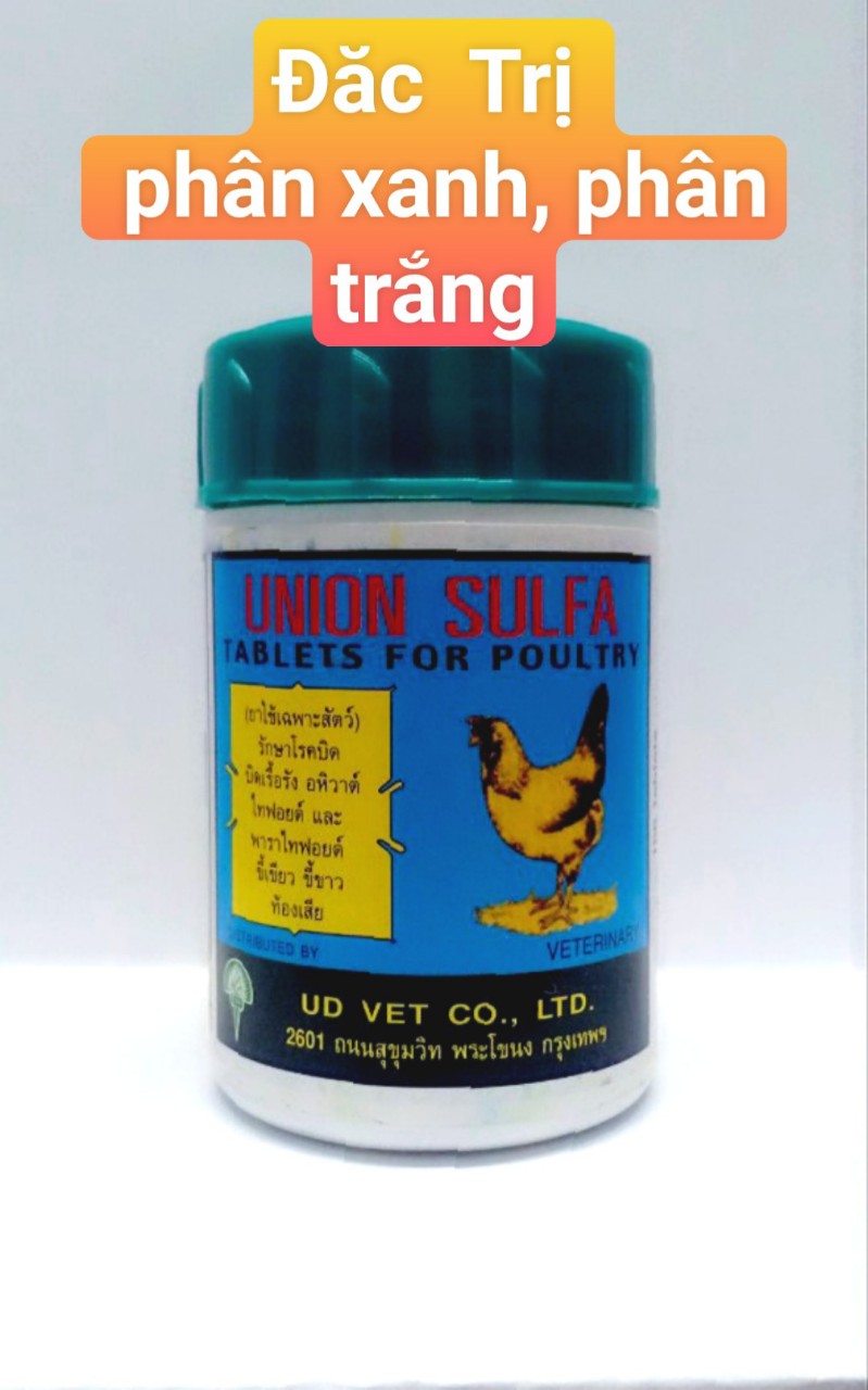 Thu.ốc phân xanh Phân trắng Thái lan cho gà lọ 100 viên