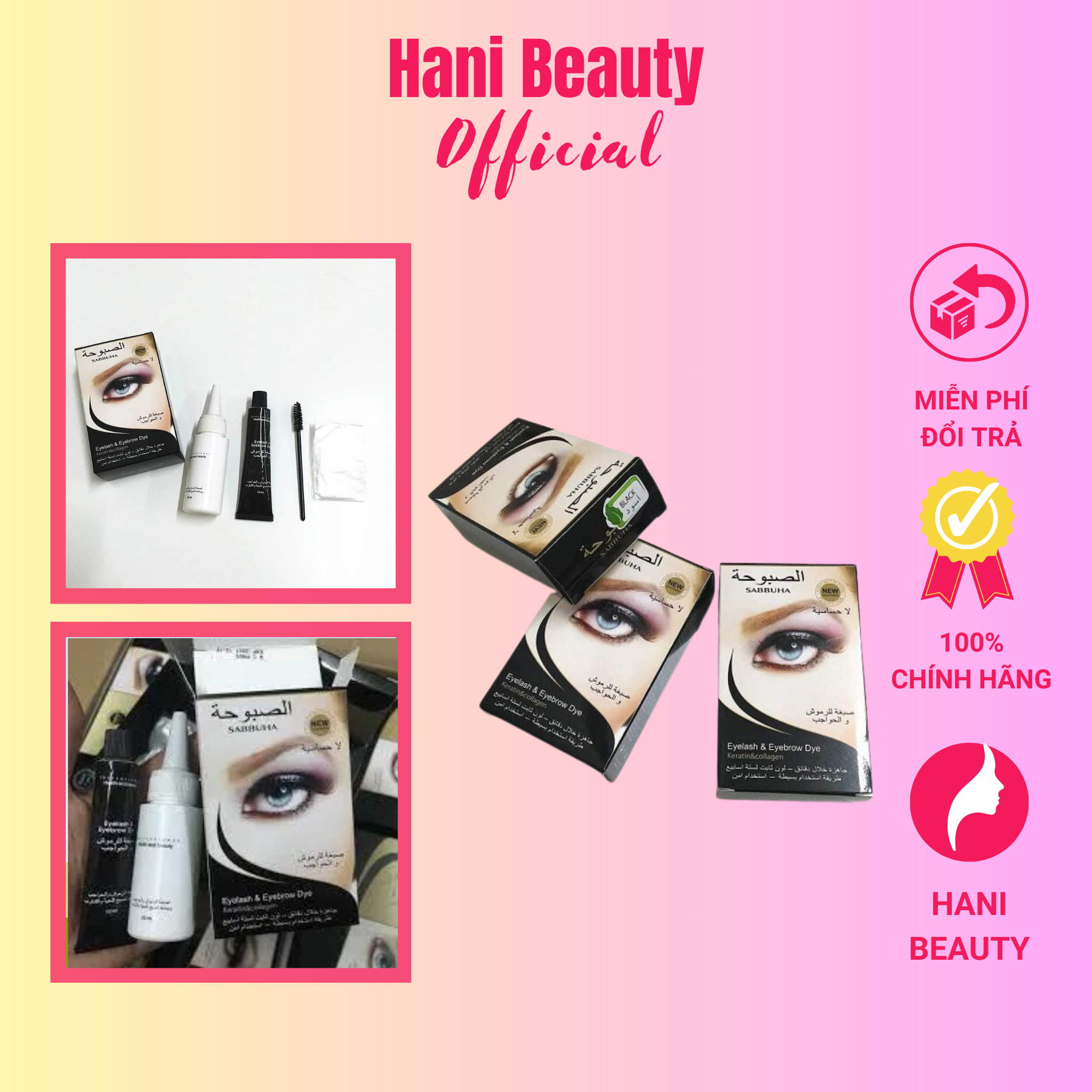 Thuốc nhuộm mi (phủ đen mi) - Hani Beauty