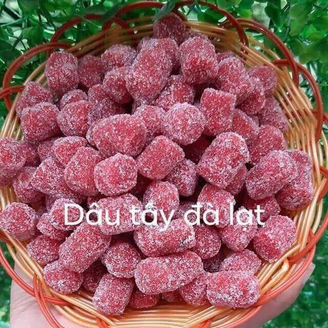 1KG KẸO DÂU TÂY CHUA NGỌT TỪ ĐÀ LẠT CAM KẾT HÀNG CHUẨN