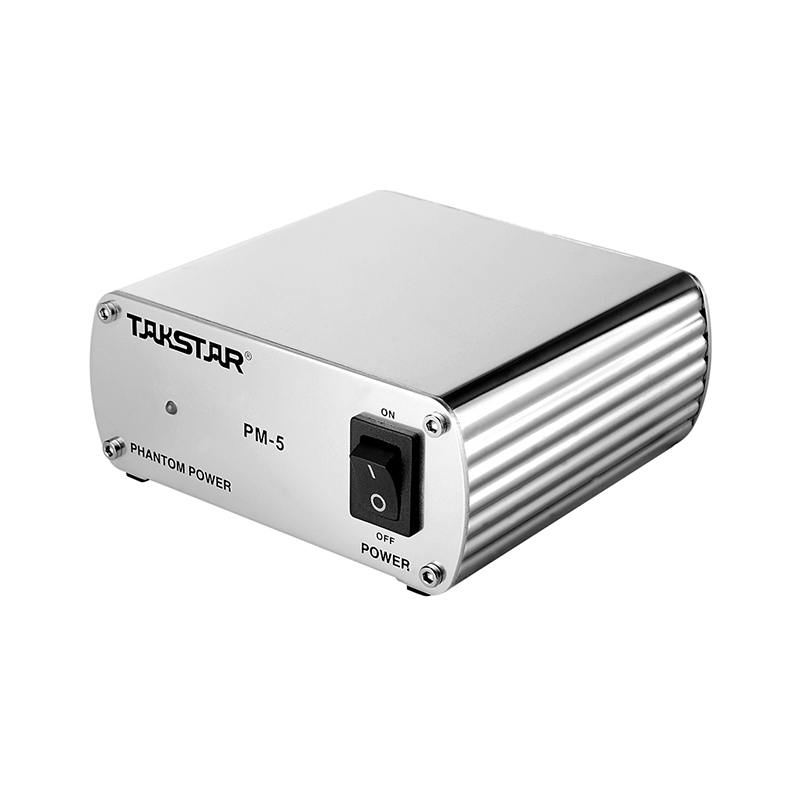 Nguồn phantom 48V cho micro condenser phòng thu | Takstar PM-5