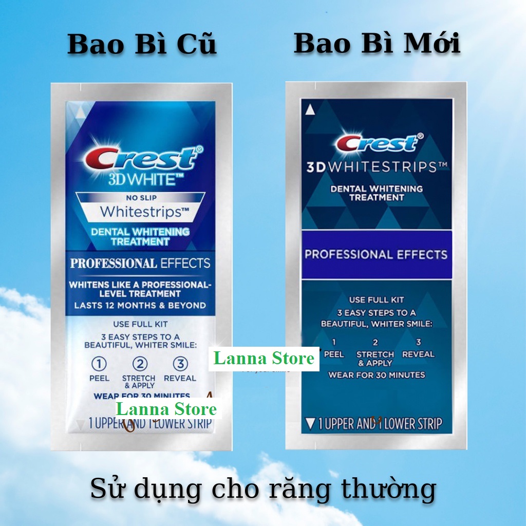 Combo 10 miếng dán trắng răng effect