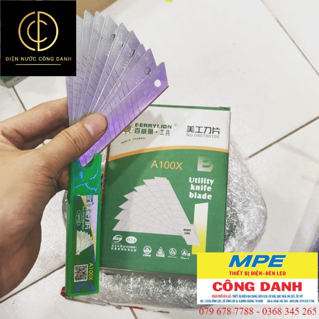 Lưỡi dao rọc giấy berrylion set 10 & 20 hộp