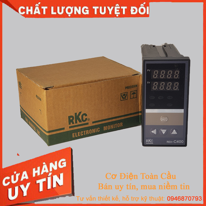 Bộ điều khiển nhiệt độ ( đồng hồ nhiệt độ ) RKC REX-C400 mặt 48x96 45x92