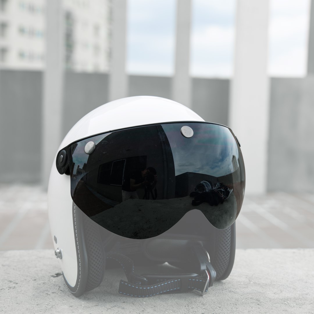 Kính Nửa Mặt 3 Khuy Gắn Mũ Bảo Hiểm PrimiA Visor 505 – Nhiều màu