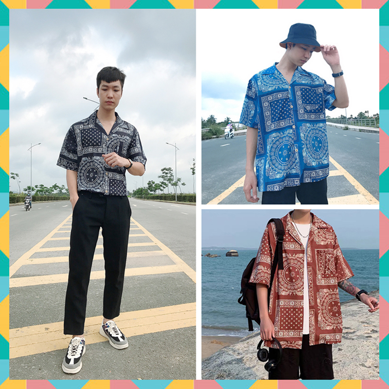 Áo sơ mi nam nữ form rộng, áo sơ mi tay ngắn, kiểu dáng Hàn Quốc cao cấp đẹp freeship mã SM02