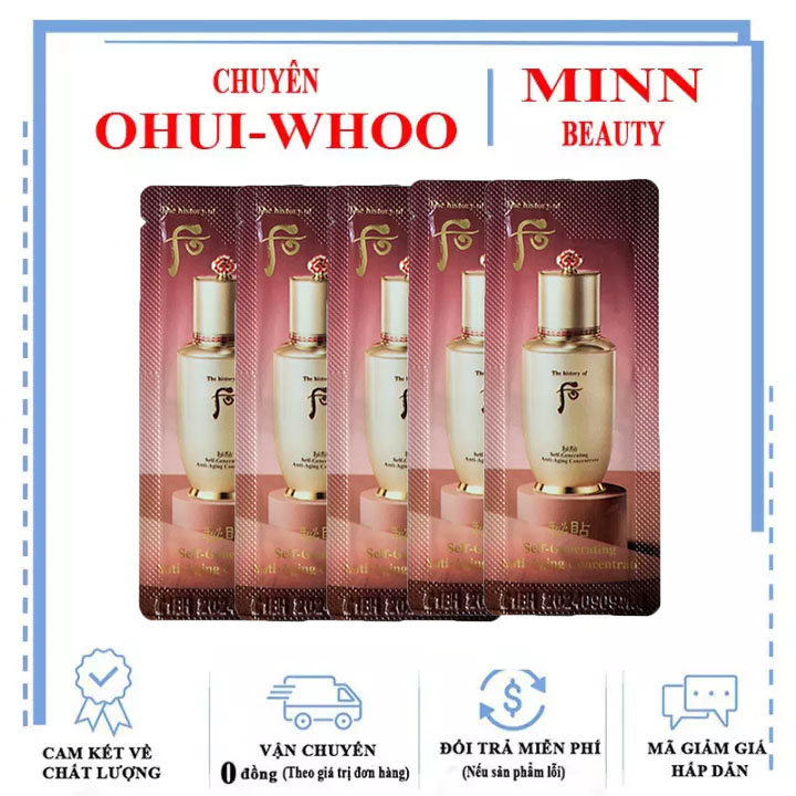 Combo 10 Tinh chất Tự sinh Whoo Bichup Self-Generating Anti-Aging Essence