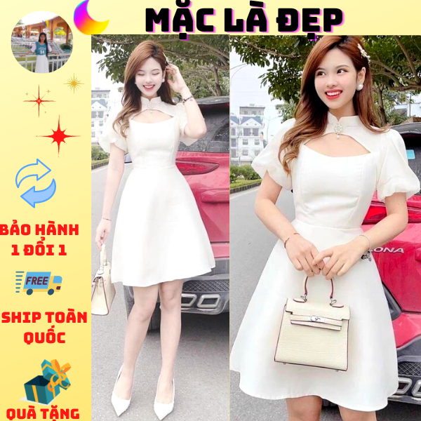 Jinli đầm trắng đi tiệc 13