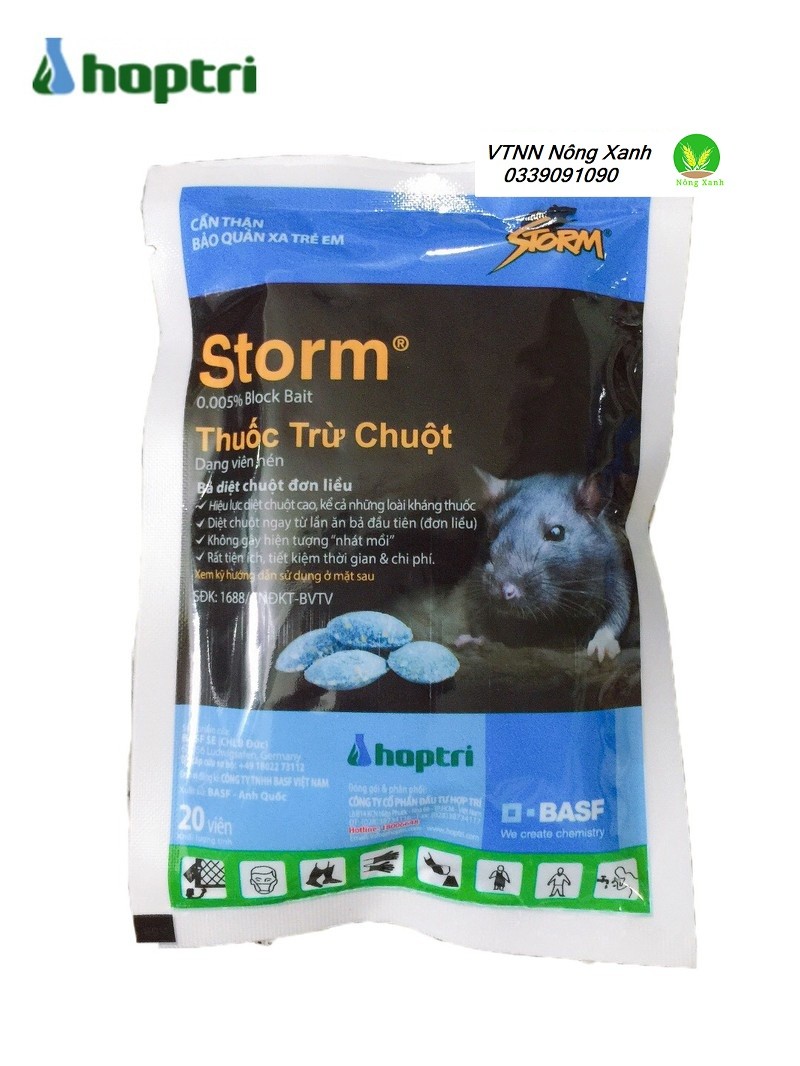 (GIÁ SỐC) thuốc diệt chuột STORM 20 viên