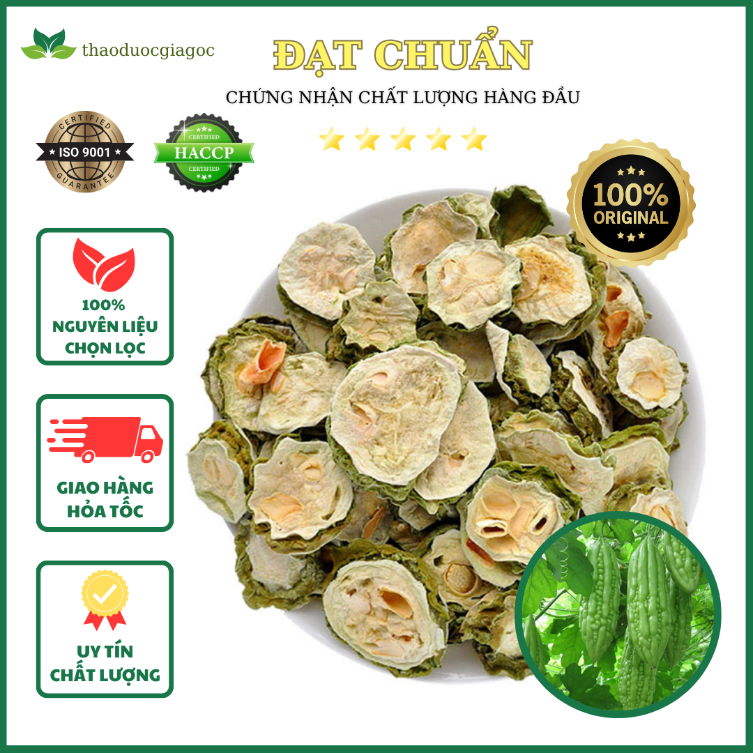 1 kg khổ qua rừng sấy khô thanh lọc giải nhiệt