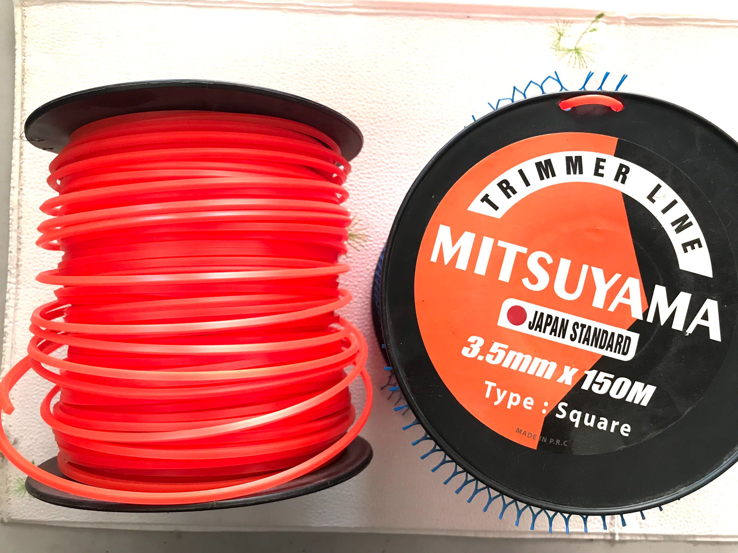 Cước cắt cỏ mitsuyama 3.0mm - 3.5mm - 4.0mm, cước quật cỏ phát cỏ tận gốc an toàn
