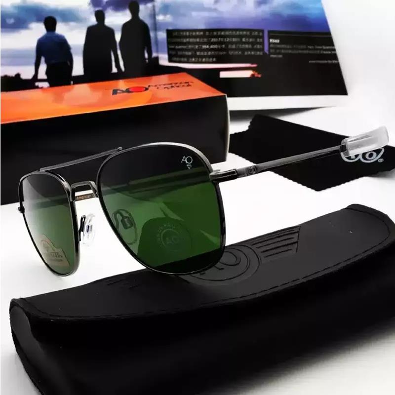 Kính cơn AO Mắt thủy tinh cường lực Size 55mm 55mm/ 18mm/ 140mm ✔️ Khung kính: Titanium & Acetate ✔️ Xuất xứ: USA