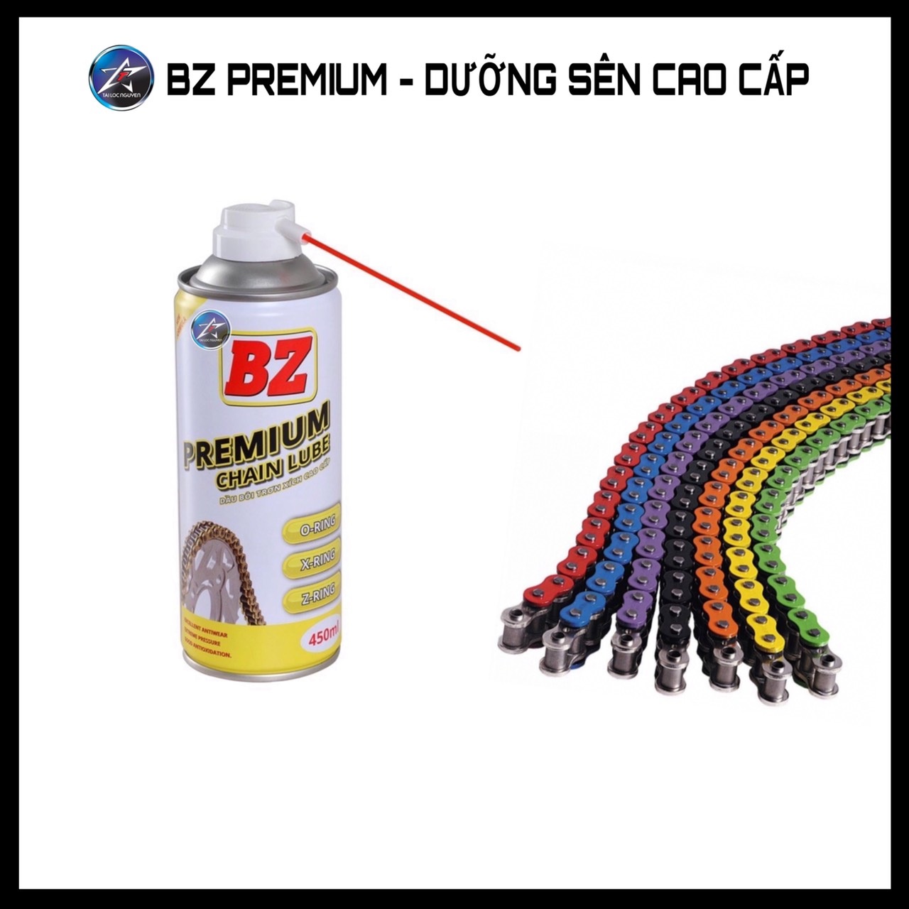 [HCM]XỊT SÊN BZ CAO CẤP - BZ PREMIUM CHAIN BLUE