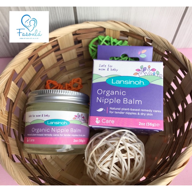 Kem trị nứt ty giảm đau lansinoh organic balm 56g của mỹ