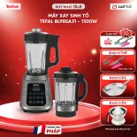 [TẶNG MÁY XAY THỊT-SLCH] Máy xay sinh tố và làm sữa hạt đa năng Tefal UBB BL985A31 - 1300W - 2 cối