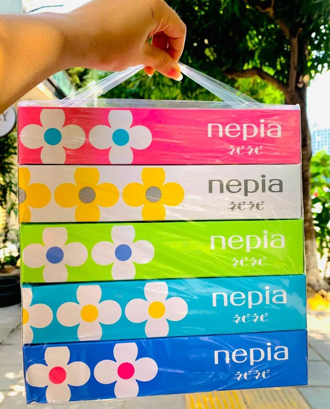 Giấy ăn nội địa nhật nepia set 5 hộp