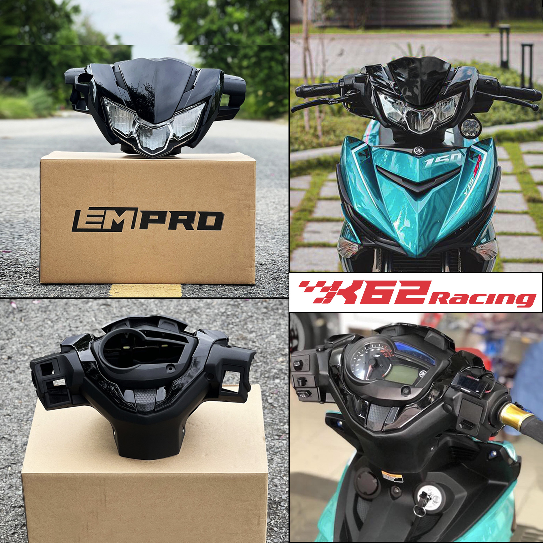 Đầu ex150 2019 lắp như zin cho anh em đang đi exciter 2015 đến exciter 2018