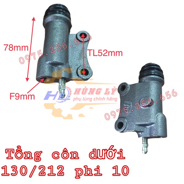 Tổng côn dưới 130/212 phi 10 tổng côn các loại phụ tùng ô tô phụ tùng Hùng Lỳ