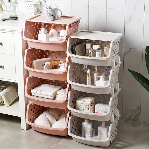 [HCM]KỆ RỔ NHƯẠ 4 TẦNG ĐA NĂNG CAO CẤP - KỆ NHỰA  ĐỰNG HOA QUẢ - KỆ NHỰA ĐỰNG ĐỒ CHƠI CHO BÉ- KỆ NHỰA ĐỰNG ĐỒ ĐA NĂNG