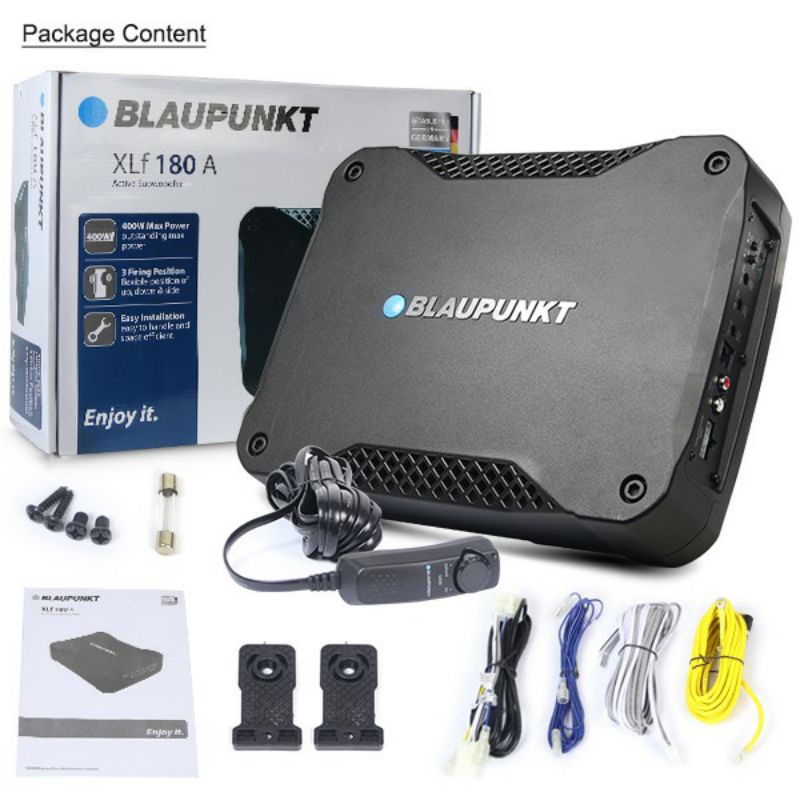 Loa sub gầm ghế blaupunkt XLF180A chất lượng, loa siêu trầm xe hơi