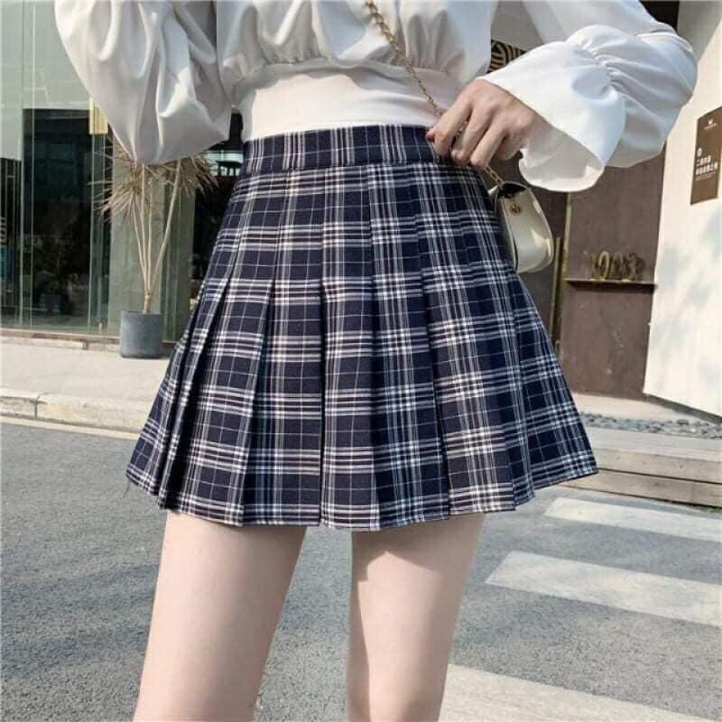 (ẢNH THẬT) Chân váy tennis xếp li nhiều màu phong cách ullzang mix đồ xteen. Chân váy caro thanh lịch. KHO SI