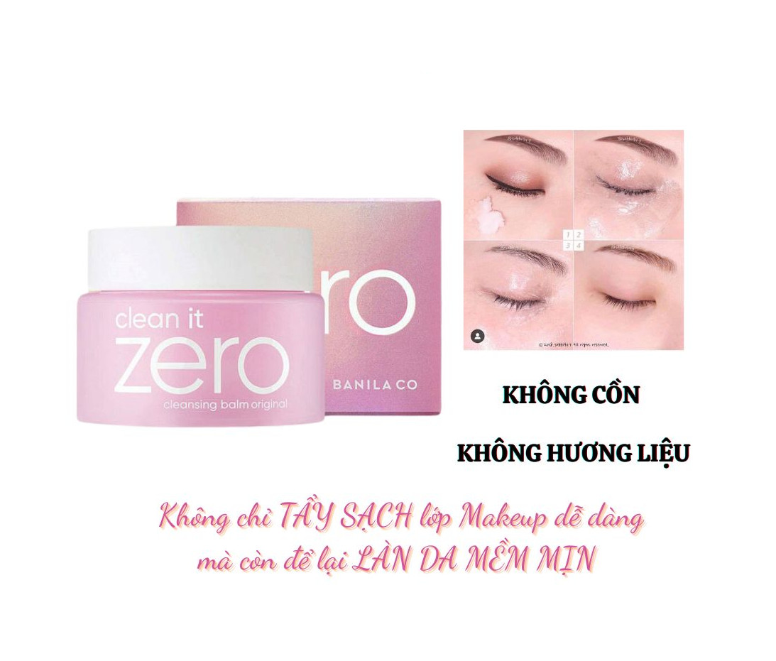 Tẩy trang dạng sáp dưỡng ẩm banila co. clean it zero cleansing balm original 7ml-50ml-100ml