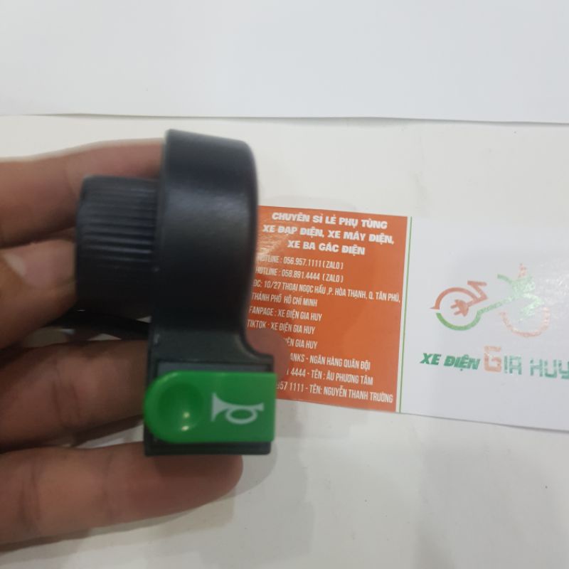 [GIÁ TỐT} CÙM Công Tắc 1 nút Kèn ON OFF Xe Đạp Điện Electric Bike GIA HUY