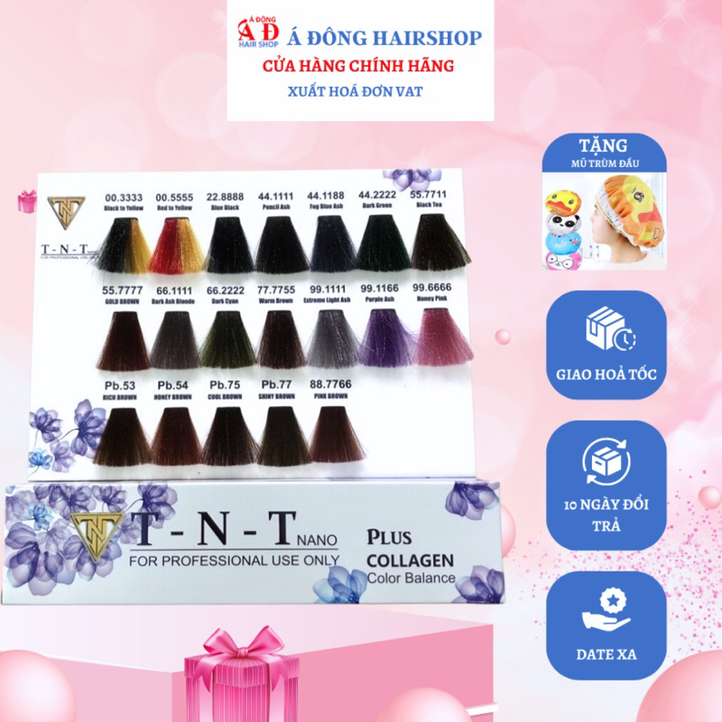 Thuốc nhuộm tóc thời trang trực tiếp cực hot tnt plus collagen 100ml