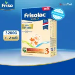 Sữa Bột Frisolac Gold 3 Hộp Giấy 3,2KG (cho trẻ từ 1-2 tuổi)