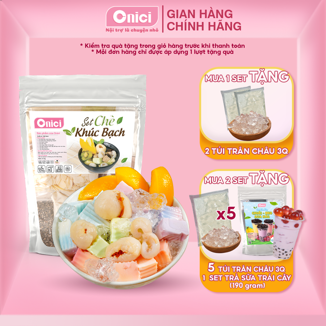 SET CHÈ KHÚC BẠCH NẤU 20 CHÉN Bếp Của Mẹ Onici