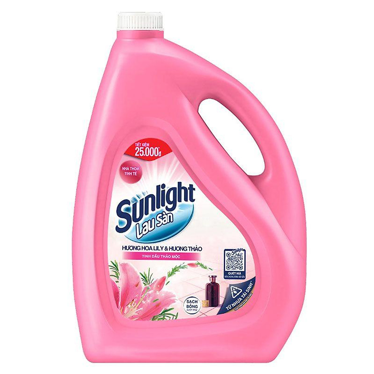 Nước lau sàn Sunlight Cif hương hoa Lily Thảo mộc can 3,6kg Gia Phát Trade