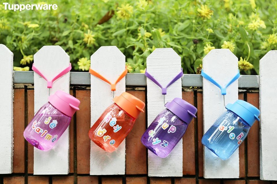 Bình nước Lohas mini Tupperware 350ml cam