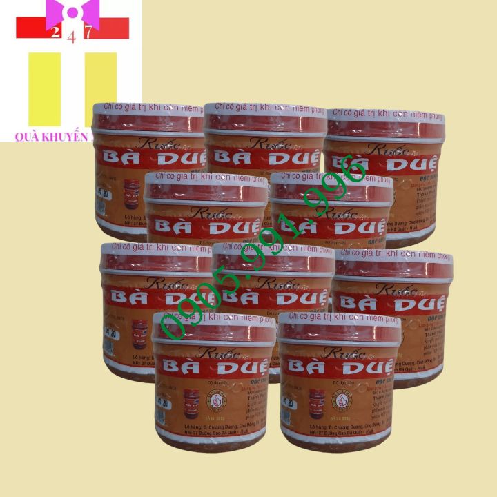 Combo 10 mắm ruốc Bà Duệ  HỦ NHỎ 200g chuẩn vị bún bò Huế- Quà khuyến mãi 247