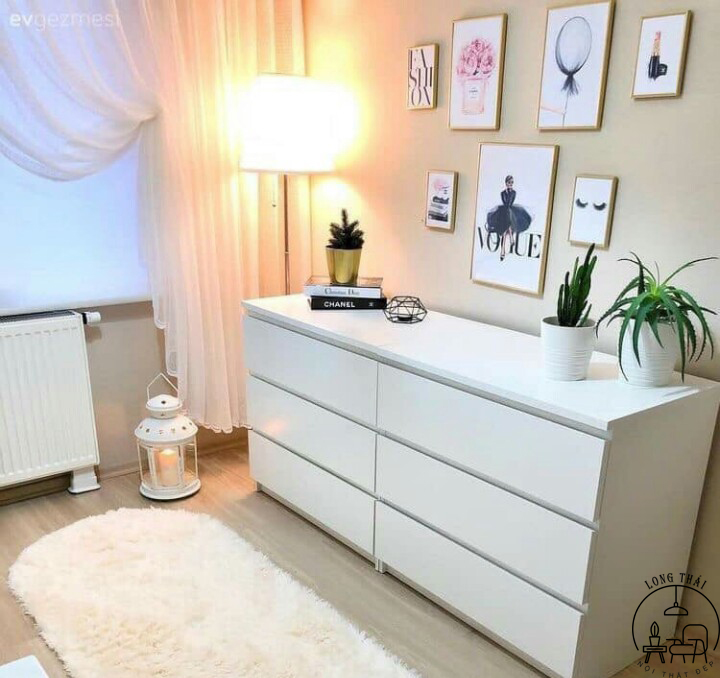 Tủ đồ 6 ngăn kéo 1m4x70x40cm