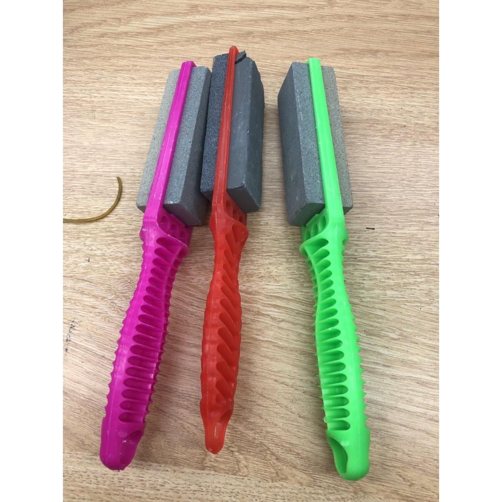 Đá Mài Dao 2 Mặt Có Tay Cầm Tiện Lợi ( 1 cây )