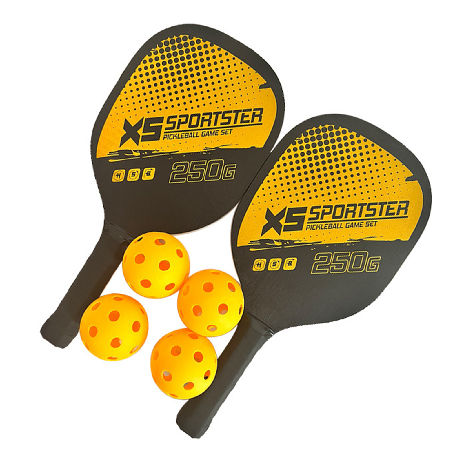 Bộ 2 vợt cao cấp vợt pickleball tặng kèm 4 quả bóng và túi xách tay