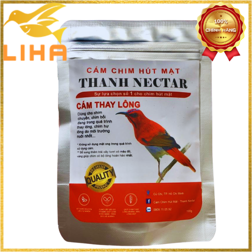 Cám Hút Mật Thanh Nectar Thay Lông 100gr - Thức Ăn Chim Hút Mật