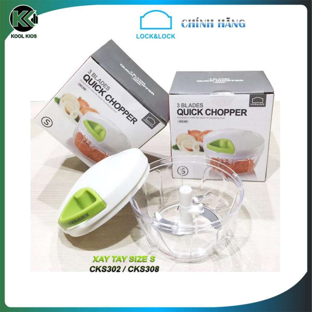Máy xay tỏi ớt cầm tay mini đa năng lock&lock cks308 / cks309 / cks310 / ...