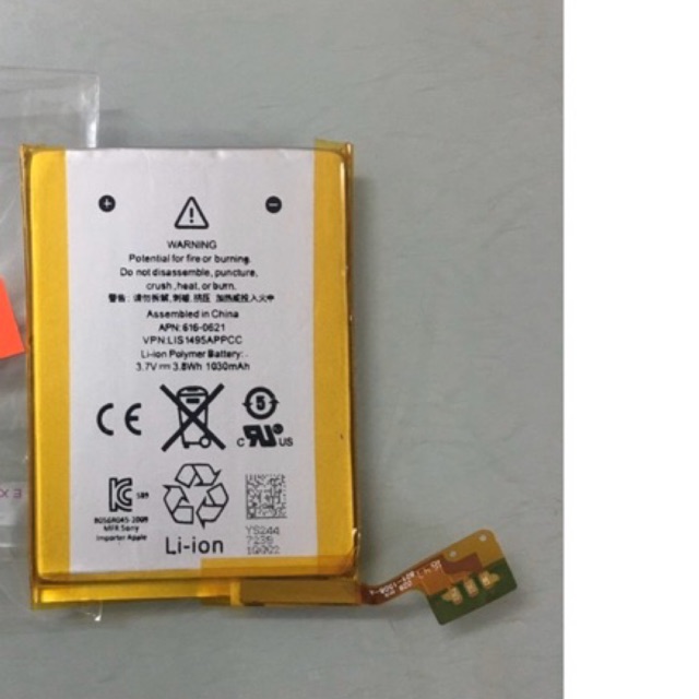 Thay Pin Ipod Touch Gen 5 Linh Kien Original Battery